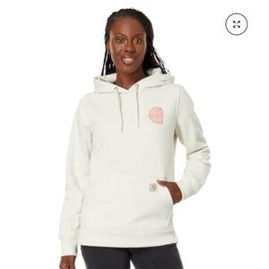 Carhartt Women's Rain Defender Relaxed Fit Midweight Chest Graphic Sweatshirt